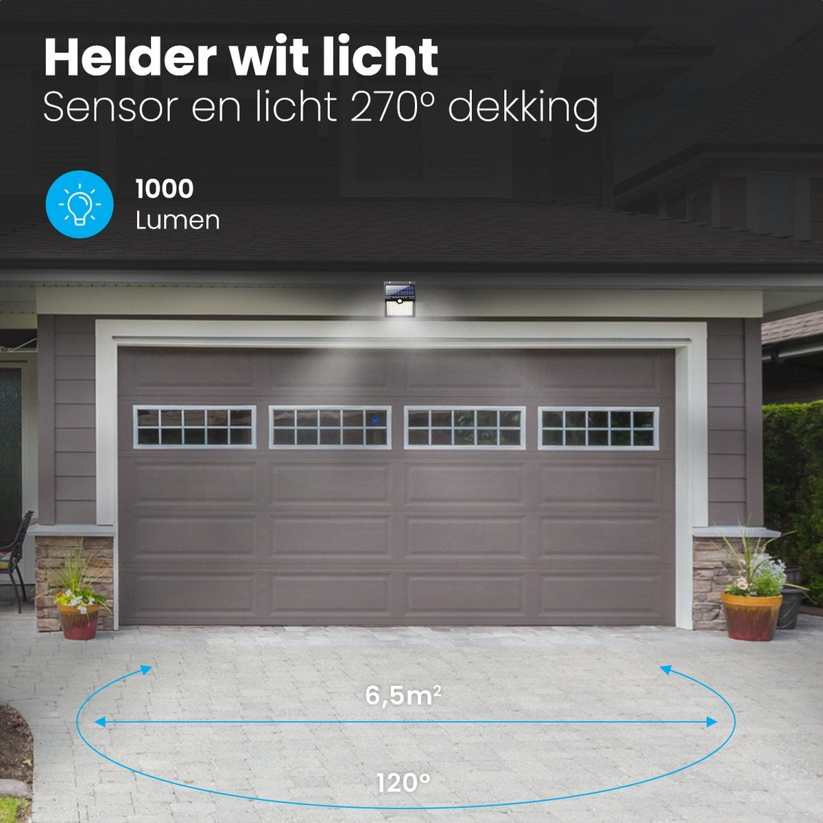 Auronic Lampe solaire d'extérieur avec détecteur de mouvement - Applique murale avec détecteur - Solaire - 97 LED - IP65 - 2 pièces - Noir