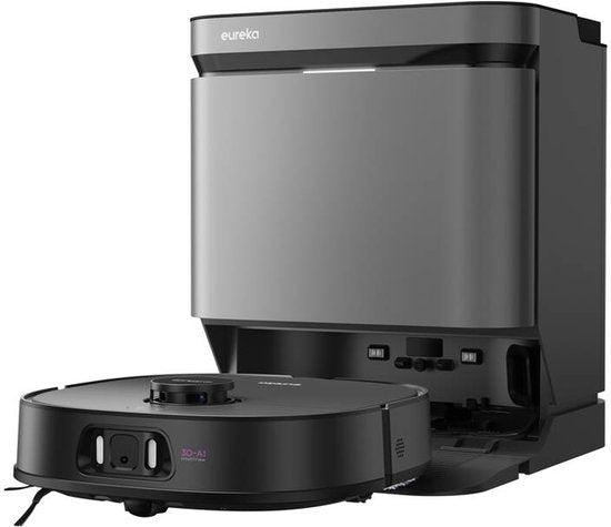 Eureka J15 Pro Ultra Black - Robot aspirateur avec fonction de lavage - autonettoyant - navigation intelligente