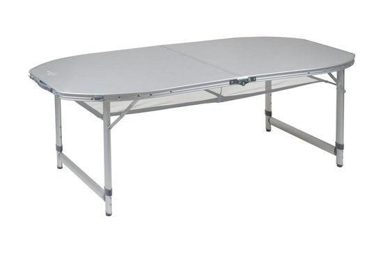 Bo-Camp - Table - Premium - Ovale - Modèle « valise » - 120 x 80 cm