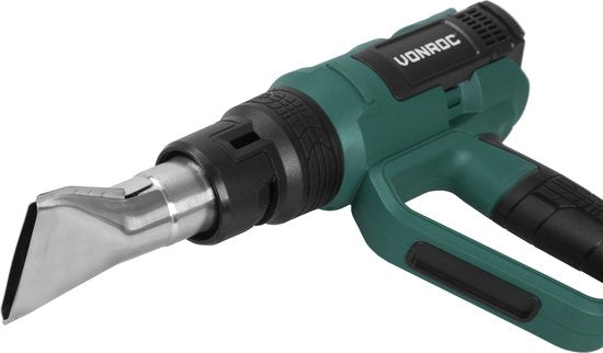 VONROC PRO Pistolet à air chaud - 2000W - Ecran LCD - 650°C - 500L/min - Accessoires inclus