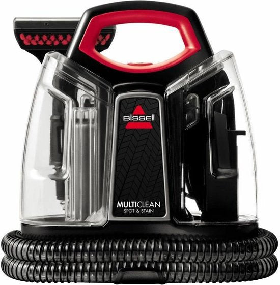 Nettoyeur de taches portable BISSELL MultiClean Spot & Stain - Avec technologie HeatWave et 4 embouts - Nettoyeur de moquette pour canapé, voiture et matelas - Nettoyeur de moquette - Tuyau extra-long de 2,2 m - Appareil de nettoyage - Nettoyeur de canapé