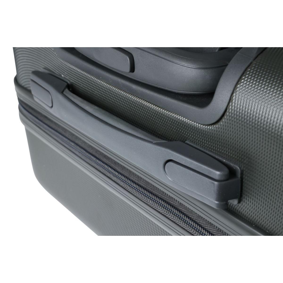 Valise cabine ProWorld 16 pouces - Anthracite - 26 litres - 4 roulettes pivotantes - Serrure à combinaison - 41 x 22 x 47 cm