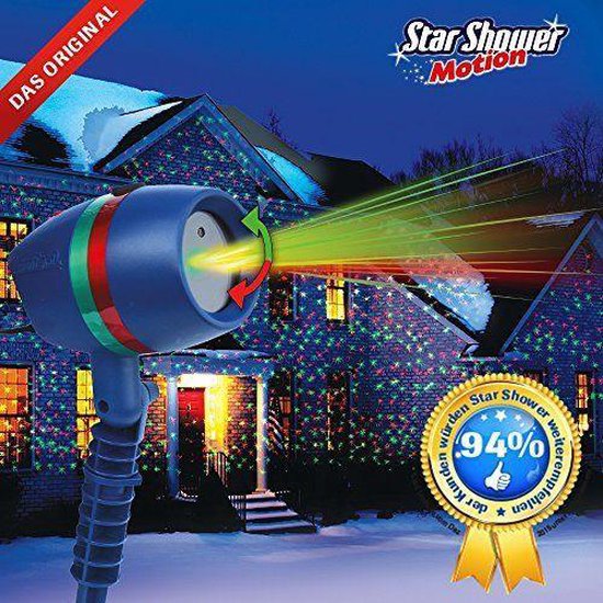 Projecteur de lumières de Noël - Star Shower Motion (projecteur laser avec motifs animés)