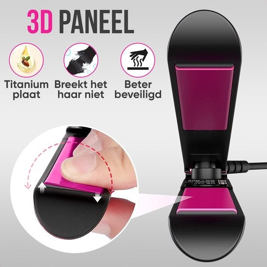 Strex Straightener - 2 in 1 - Straighten and Curl - Ceramic - 120℃/230℃ - Fer à friser