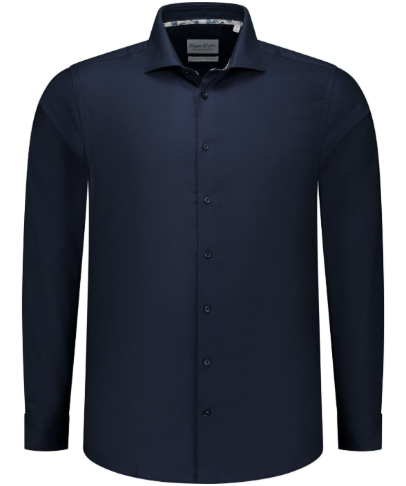 Boston Brothers Wide Spread Shirt - Hommes - marine