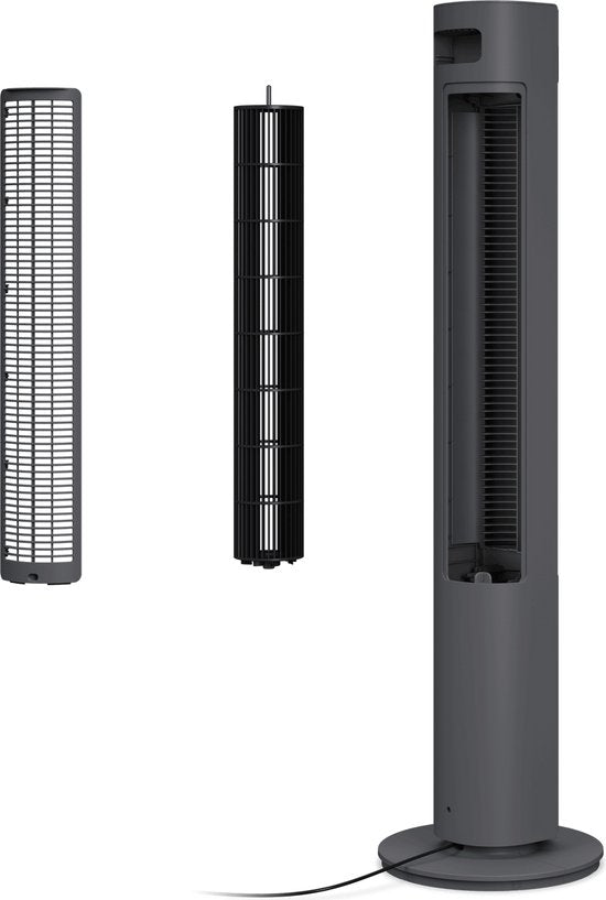Duux Elevate – Ventilateur colonne silencieux avec ioniseur – 26 vitesses et mode veille - Gris
