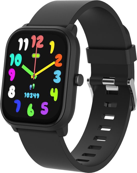 Denver Smartwatch Kids - Appel/SMS/Whatsapp - Pour Android & iOS - Podomètre - Activité du sommeil - Fréquence cardiaque, Moniteur de pression artérielle, Mode sport - SWK120B