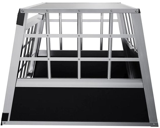 Boîte de transport pour chiens en aluminium - angle d'inclinaision de 75 degrés - taille M - noir/argent