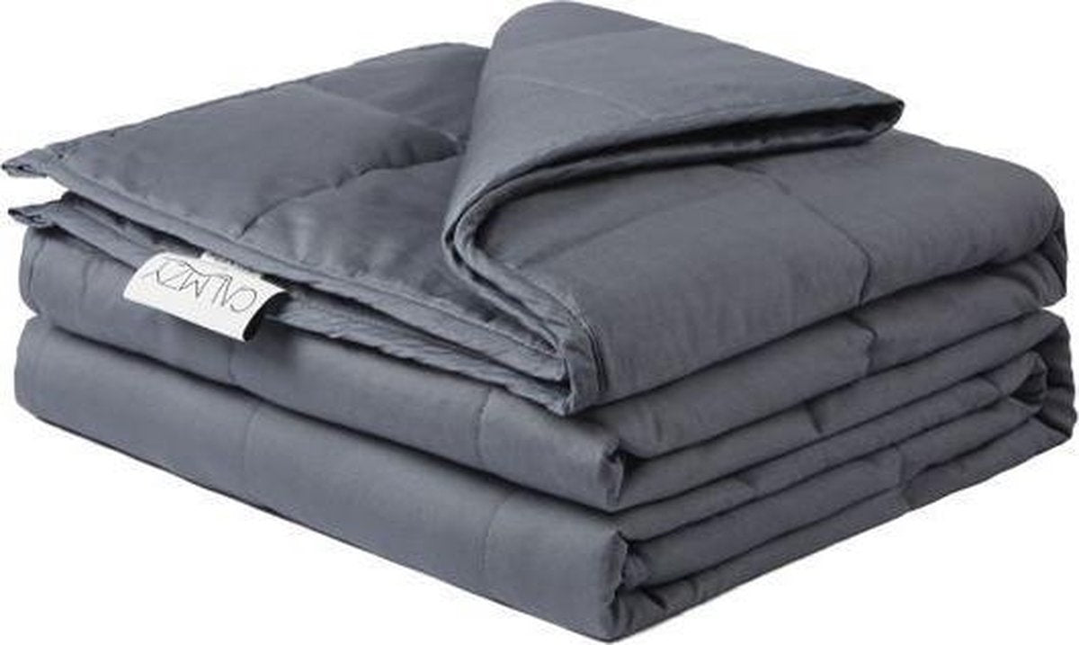 Calmzy verzwaringsdeken 7 KG - Verzwaarde deken - 150 x 200 cm - Donkergrijs