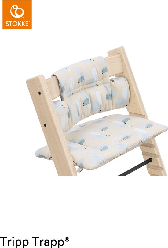 Coussin pour bébé Stokke® Tripp Trapp® Classique - Birds Blue