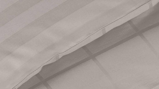 Housse de couette De Witte Lietaer en satin de coton Zygo - Format hôtel - 260 x 240 cm - Taupe