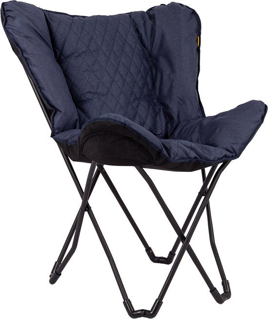 Bo-Camp - Industriel - Chaise papillon - Himrod - Cationic - Bleu
