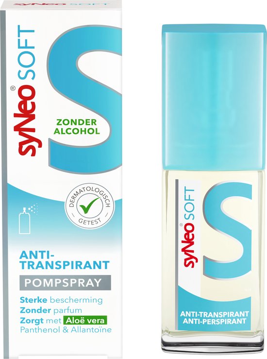 syNeo SOFT - Déodorant Anti-transpirant Spray Pompe - 30ml - Aloe Vera - 0% Alcool - Halal - Transpiration excessive