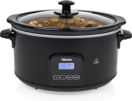 Mijoteuse Tristar 180 W - VS-3920 - 4,5 L - Récipient intérieur en céramique - Noir