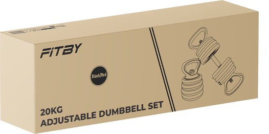 Fitby Dumbells 20 KG - Dumbbells - Weights Set - Adjustable Dumbells - dumbbell set - Dumbell Set - Kettlebell