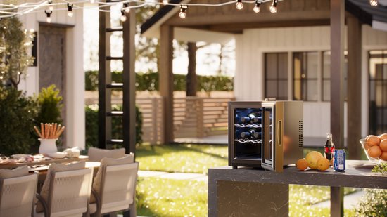 Tristar WR-7506 - Cave à vin 6 bouteilles - Armoire à vin - 5 ⁰C à 18 ⁰C - Noir