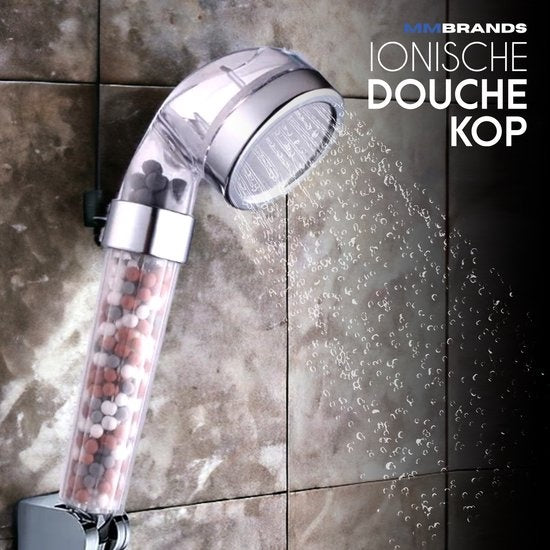 Tête de douche à économie d'eau - MM Brands - Tête de douche ionique - Douchette à main haute pression avec filtre - Douche de pluie