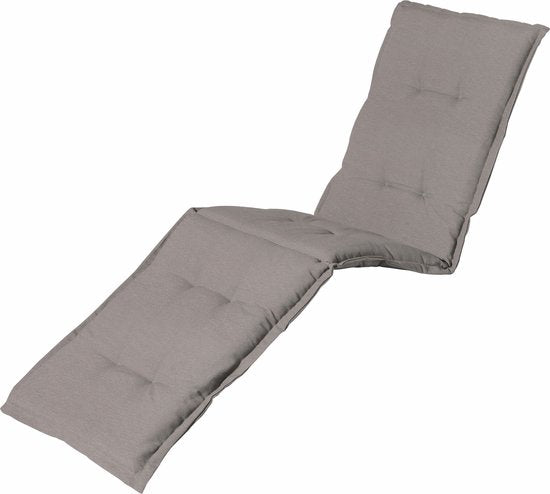 Coussin de transat Madison « Panama » 185 x 50 cm - taupe