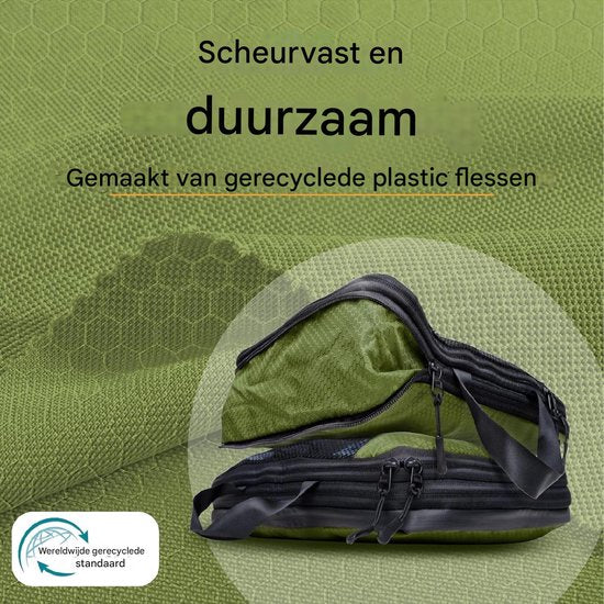 Cubes de compression pour valise et sac à dos avec sac de rangement, Olive Odyssey - Vert
