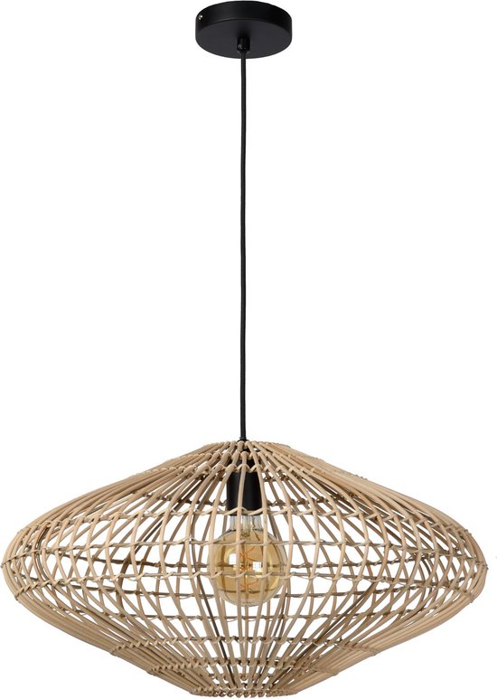 Lucide MAGALI - Lampe suspendue - Ø 56 cm - 1xE27 - Naturel - Japandi