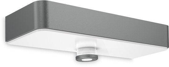 Lampe d'extérieur solaire Steinel avec détecteur de mouvement XSolar SOL-O S - Applique murale LED à énergie solaire - Anthracite