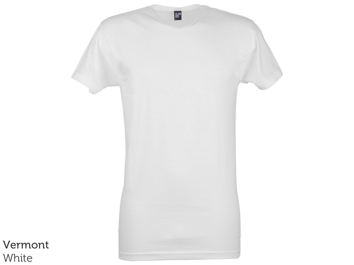 T-shirt Alan Red Basic - Col en V - taille L - Black Vermont