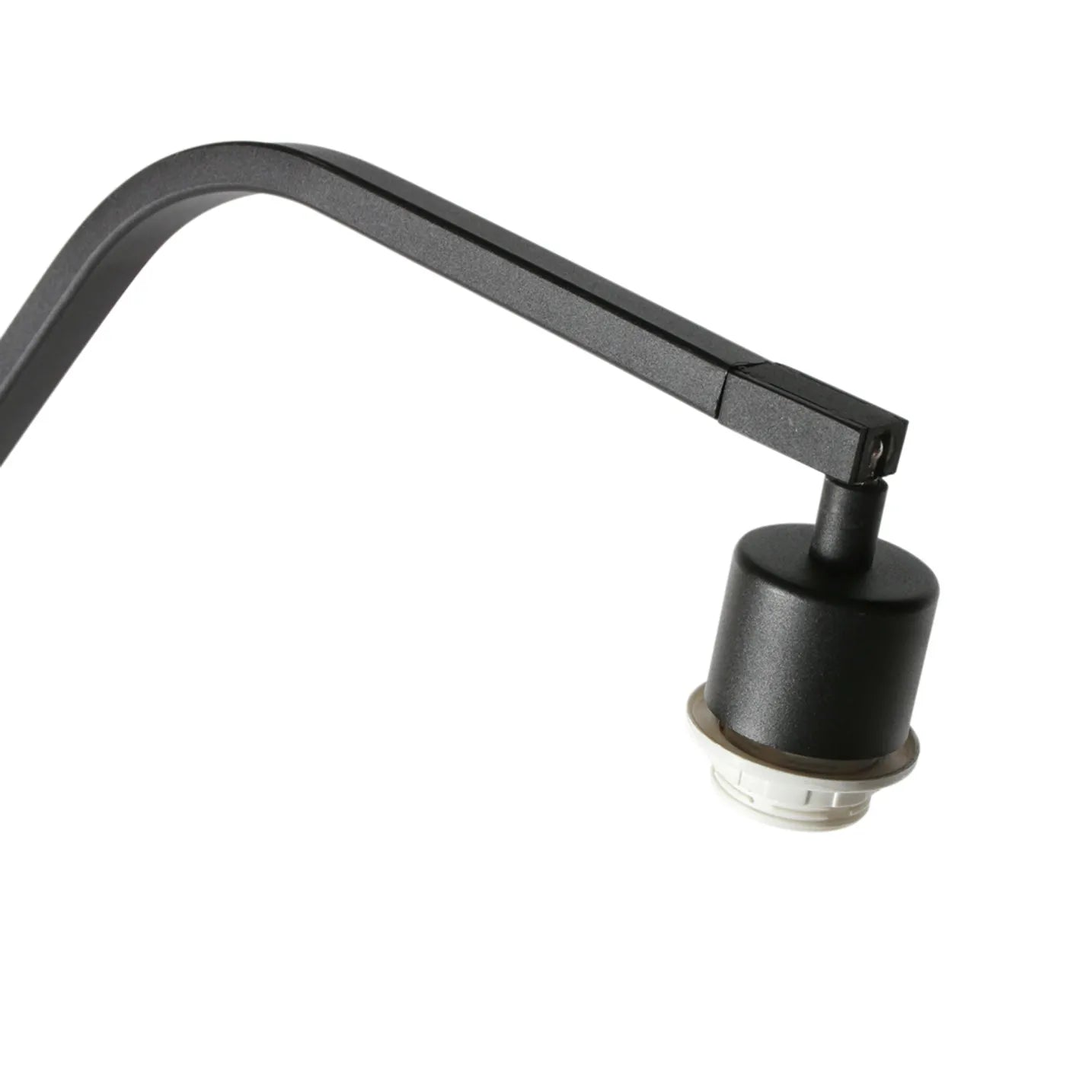Lampe sur pied Anne Zigzag noire - Intensité réglable - Design moderne - Économe en énergie