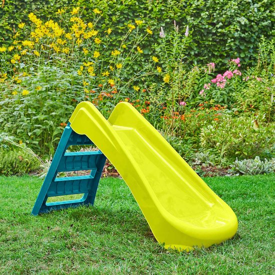 Toboggan Palplay pliant 4ft citron/bleu