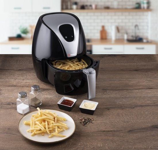 Alpina Friteuse à air chaud L - 2,4 litres - 80-200°C - Minuteur - 1500 Watt - Noir
