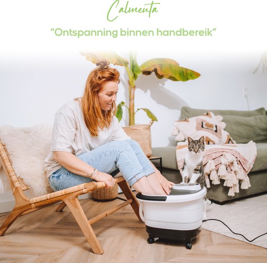CALMENTA® XXL Bain de pieds - 12L - Massage automatique des roues - Infrarouge - Jusqu'à 48°C - Massage du bain de pieds - Massage des pieds - Shiatsu