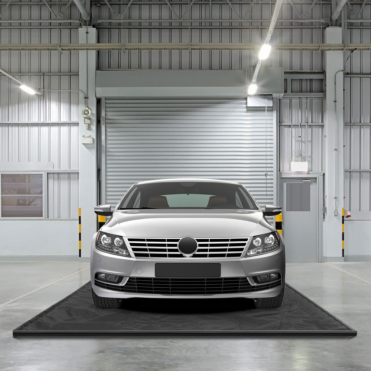 Coast Garage Oil Collection Mat Car - 550 x 240 cm - Noir - Antidérapant et imperméable - Avec bord surélevé