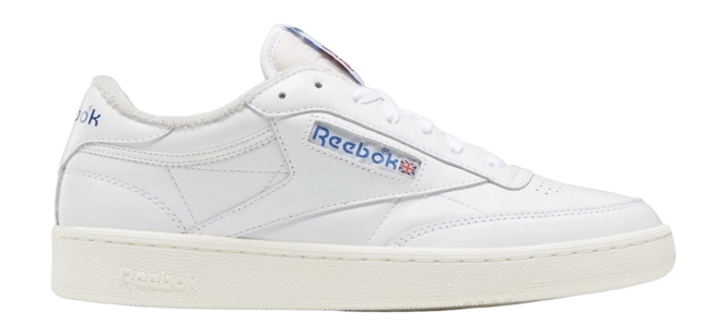 Baskets Reebok Club C 85 pour hommes - Taille 39 - Blanc/Craie/Bleu cinétique