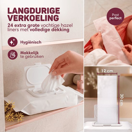 Vulpes Goods®BabyCare - Kit post-partum pour la récupération après l'accouchement - Biberon Peri, spray à l'hamamélis, protège-slips à l'hamamélis, sous-vêtements post-partum et coussinets rafraîchissants – Cadeau de naissance pour maman – Kit post-partum