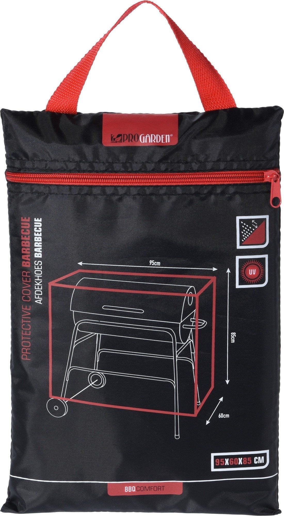 Pro Garden Barbecue Protective Cover - Cylindrical BBQ - 95x60cm - Water repellent - Weatherproof