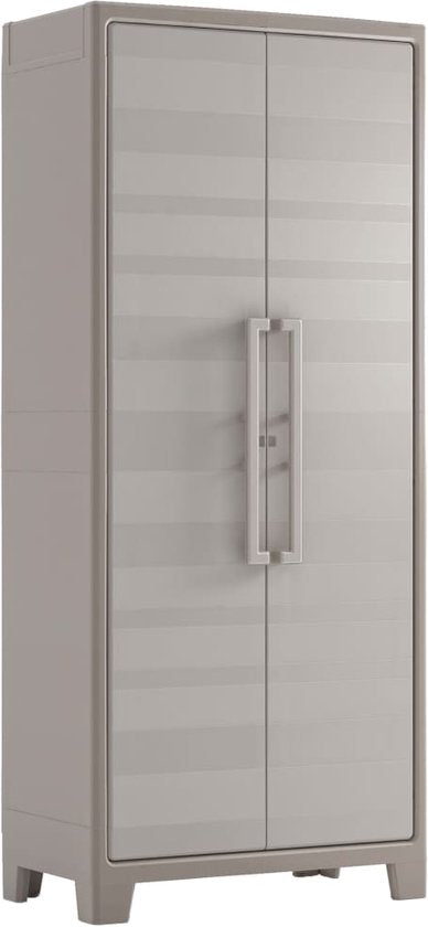 Keter Gulliver Tall Cabinet - 8 demi-étagères - 80x44x182cm - Sand/Beige