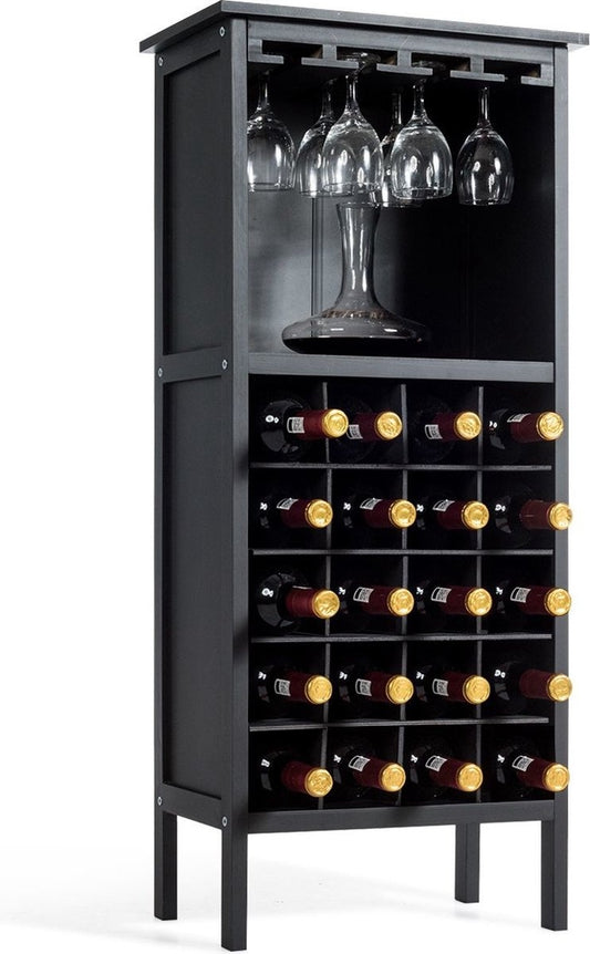 Etagère en bois en bois pour bouteilles de vin ? Etagère en bois pour bouteilles de vin style colonial noir