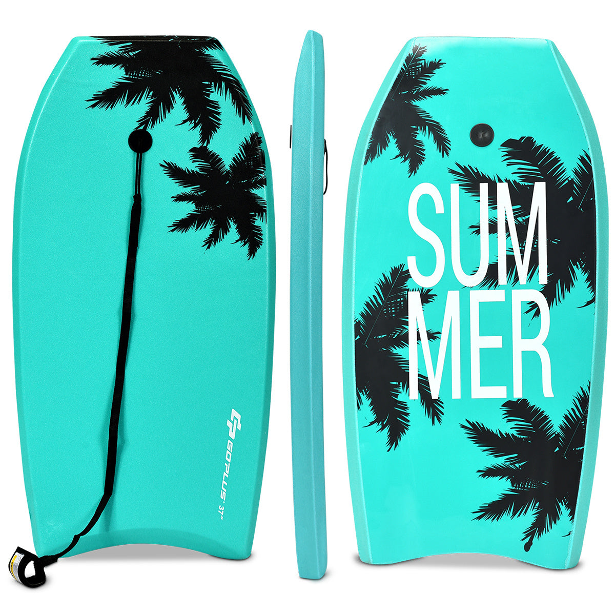 Goplus sup board kids bodyboard surfboard surfboard green 104 x 52 x 6 cm