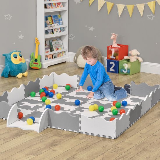 Tapis de puzzle pour enfants - Timon - 36 pièces - Composé de lettres et de chiffres