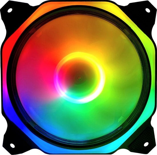 Ventilateur RGB pour PC - Ventilateur de boîtier 120mm 6-pin High Airflow - Ventilateur de boîtier d'ordinateur Earkings avec télécommande