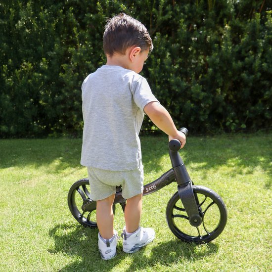 Sunny Balance Bike 3000 - Vélo d'équilibre en métal - À partir de 2 ans - Selle réglable - Aspect fibre de carbone