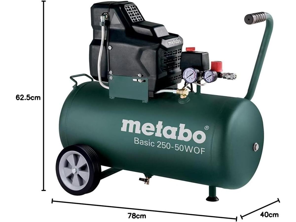 Compresseur Metabo Basic 250-50 W - Compact et puissant - 50 litres