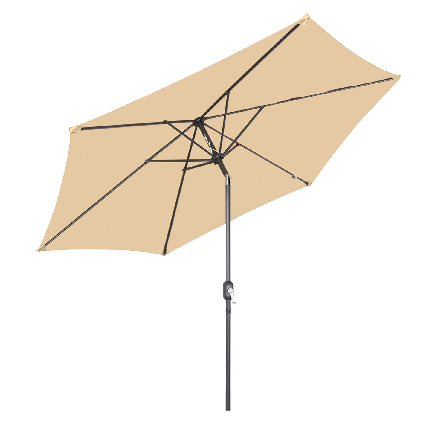 Angel Living, parasol suspendu rectangulaire de 300 cm - Parasol avec pied en croix et bras pivotant - Rouge
