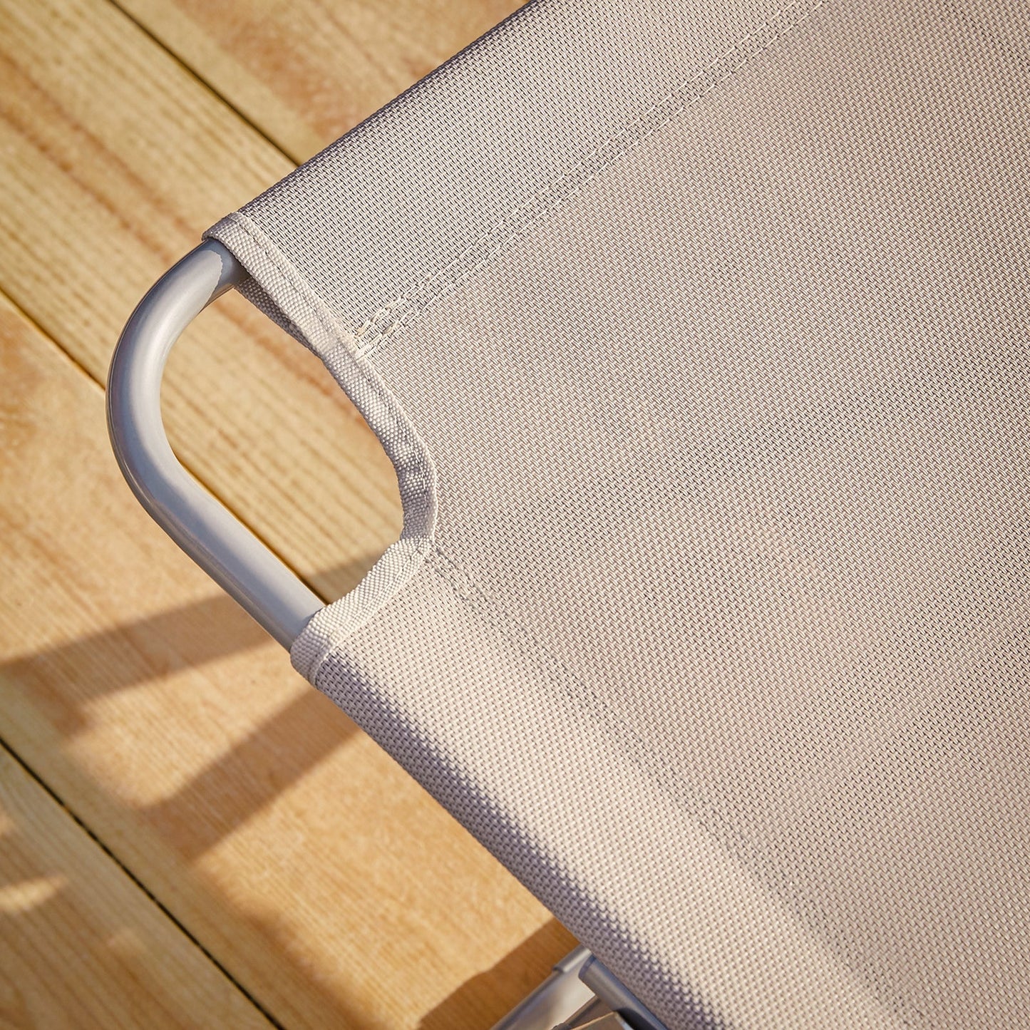 SoBuy Chaise longue - Pliable - Max. 120 kg - 195 x 63 x 30 cm - Blanc