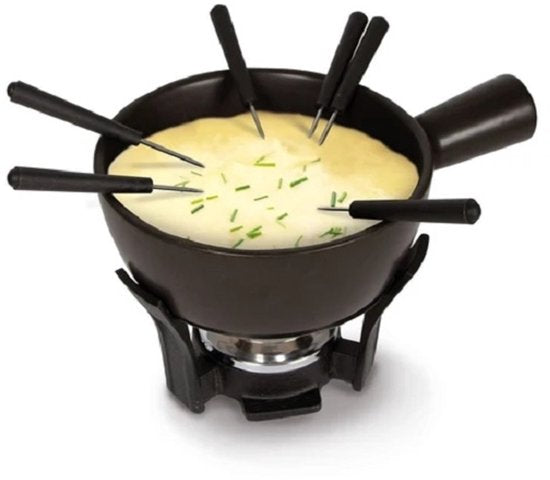 Set à fondue au fromage Boska - 1.3 L - Pour fondue au fromage de 875g - Noir