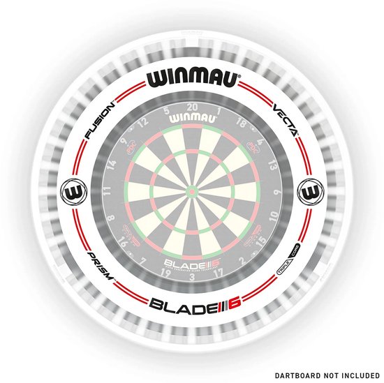 Ensemble Winmau Plasma Ice Light Pro-Line Surround, blanc