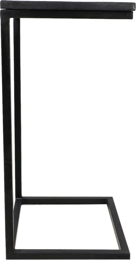 Collection HSM Table d'appoint Read - noir - bois de manguier/fer