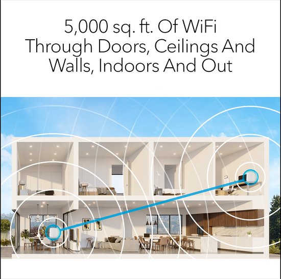 NETGEAR Orbi RBK762S - Mesh WiFi - Amplificateur WiFi - WiFi 6 - 5400 Mbps - Tri-bande - 2-Pack