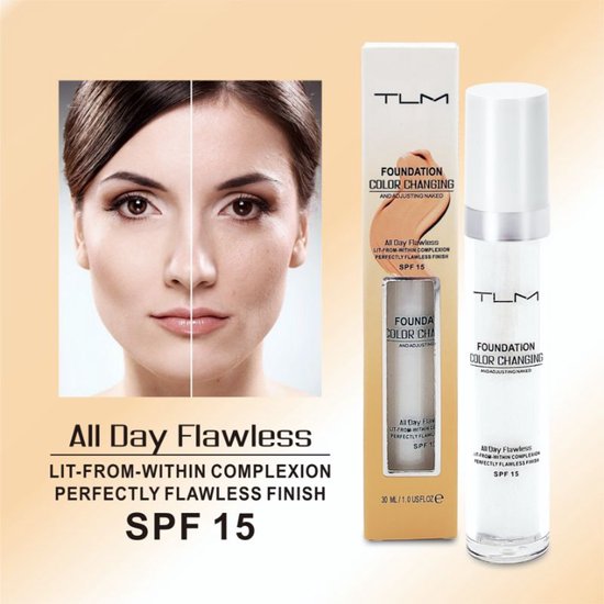 TLM Foundation® Colour Changing Foundation - Fond de teint coloré 2025