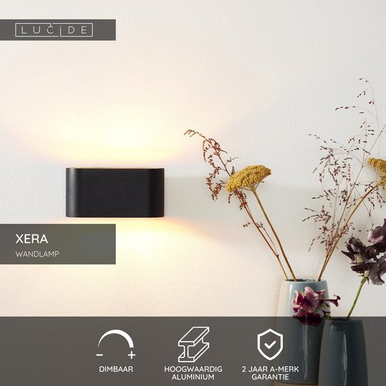 Lucide XERA - Applique murale - 1xG9 - Noir
