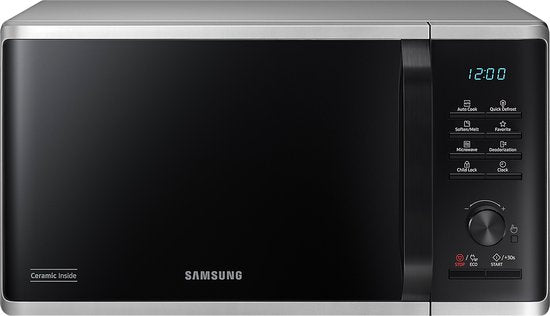 Samsung MS23B3515AS/EN - Micro-ondes autonome - 800 W - Argent - Décongélation rapide